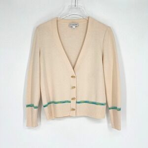Vtg St John Cardigan Womens XS Santana Knit‎ Old Money Wool Preppy Academia
